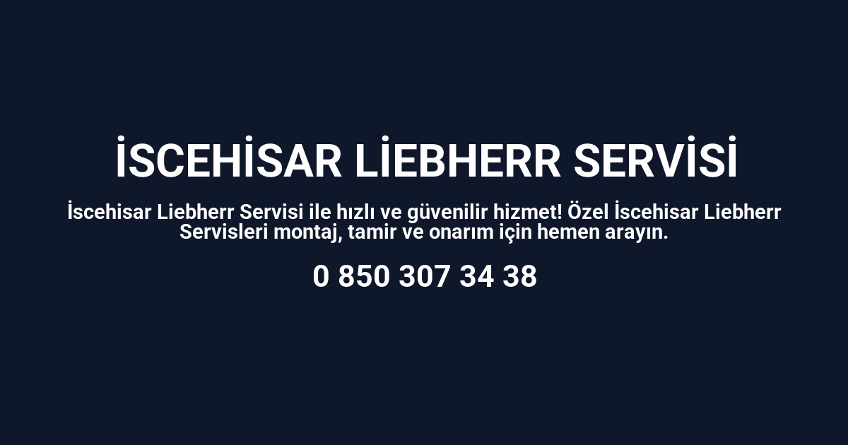 İscehisar Liebherr Servisi